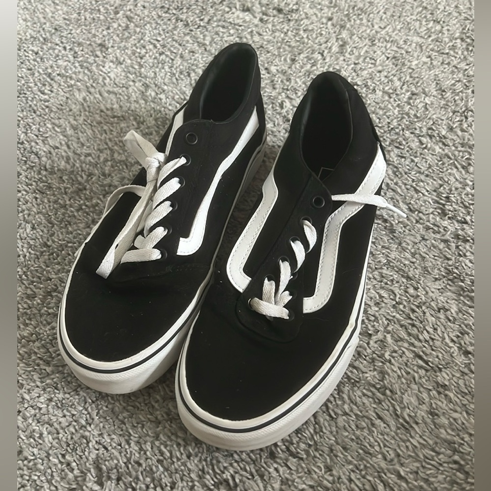 Vans Black and White Sneakers